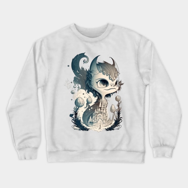 Mystical fantasy character. Crewneck Sweatshirt by AndreKENO